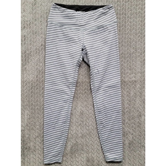 Ododos‎ Activewear Leggings Womens Size Large Gray White 26" Inseam Gym Yoga - Picture 1 of 10